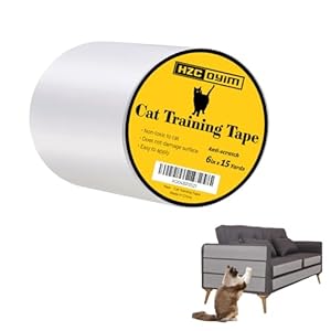 6inches×15yards Cat Training Tape, Good Transparent Double-Sided Scratch-Resistant Adhesive Tape for Sofas and Furniture, Ultimate Cat Training Solution for Stylish Home Protection