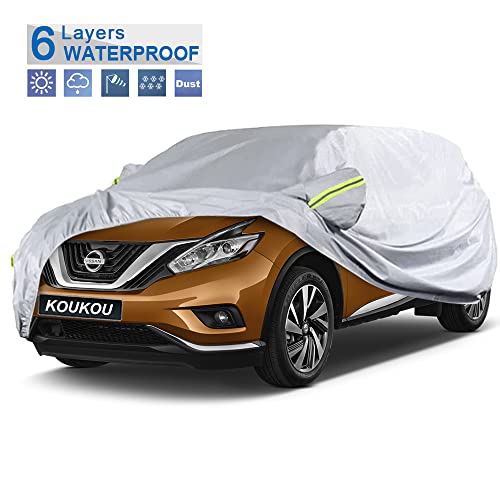 nissan murano car cover - Koukou SUV Car Cover Custom Fit Nissan Murano from 2002 to 2022, Waterproof All Weather for Automobiles, Sun Rain Dust Snow Protection. (Ships from US Warehouse, Arrive Within 3-7 Days)