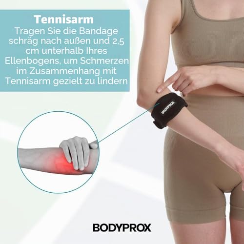Ellenbogen-Bandage zur Schmerzlinderung von Tennis- und Golferellenbogen, 2 Stück – Ansicht 4