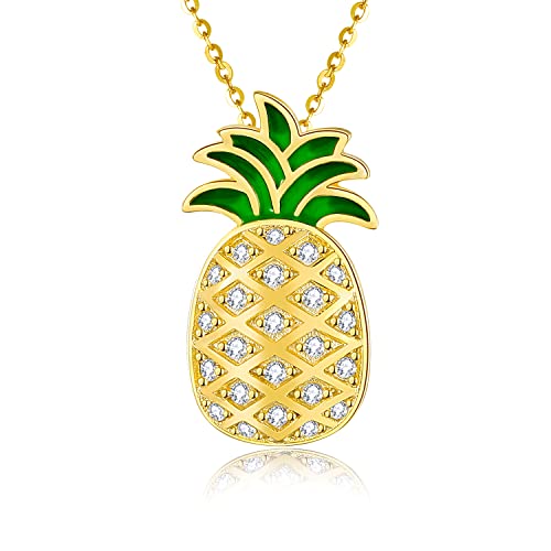 Bijoux d'été ananas en argent 925 parfaits pour sublimer vos tenues de plage