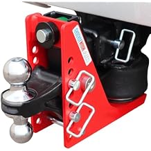 Shocker Air Hitch & Combo Ball 2" & 2-5/16" Balls, Fits 2-1/2" Hitch Chrome Combo 2" & 2-5/16" Balls