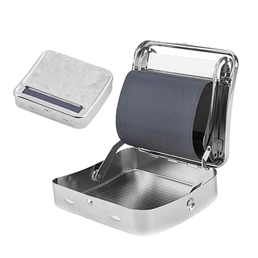 Rolling Machine Metal Automatic Cigarette Tobacco Roller Box Case & Storage Box