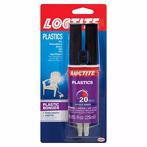 Loctite Plastic Bonder, 0.85 fl oz, Syringe 1 Pack