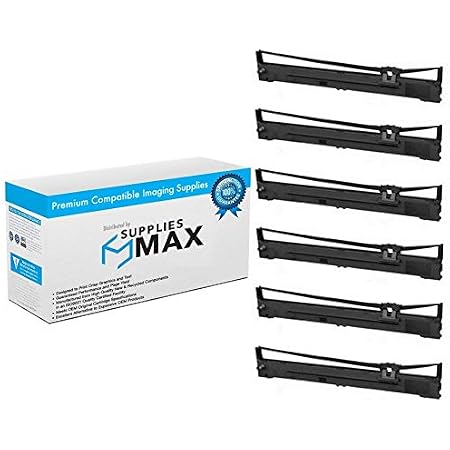 Amazon.com: SuppliesMAX - Repuesto compatible para FX-2190/LQ-2090 cinta de  impresora negra (6/PK) (S015335) : Productos de Oficina