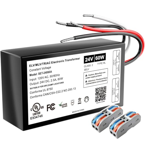 Image of Dimmable LED Driver 60W 24V UL Listed led Transformer for led Strip Light
