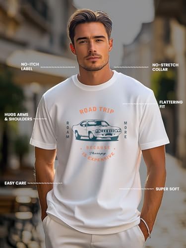 Image of Nobero Men's Regular Graphic Printed T-Shirt for Men | Soft Cotton | Classic Fit | Printed Casual Tshirt for Men