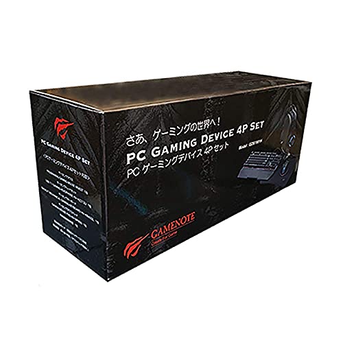 GAMENOTE PC GAMING DEVICE 4P�Z�b�g �}�E�X/�L�[�{�[�h/�w�b�h�Z�b�g/�p�b�h GDS1901H