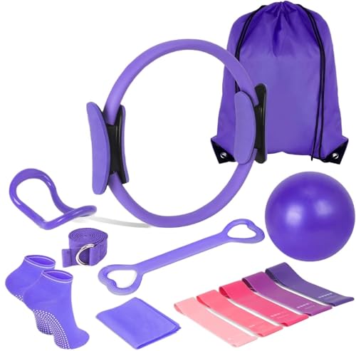 Hqyib Home Pilates Kit for Women, 13 PCS Pilates Equipment with 13.5