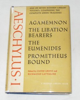 The Complete Greek Tragedies: Aeschylus 1 (Mode... 0394603109 Book Cover