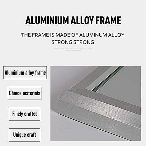 Image of NeuType Full Length Floor Mirror with Standing Holder Bedroom (Oxidized Silver)
