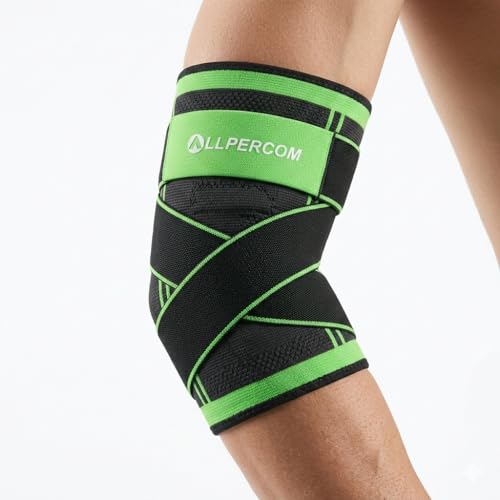Genérico Codera Deportiva Elástica Transpirable - Banda Cómoda y Ajustable para Codo durante la Actividad Física - Tejido Suave Flexible Unisex - Apta para Ambos Brazos - Hombre Mujer