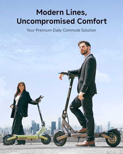 Image of ECOROAD Electric Scooter,25MPH-32MPH, 18-50 Miles Range, 330LBS Load, Off-Road Tires, RGB Lights & APP Control