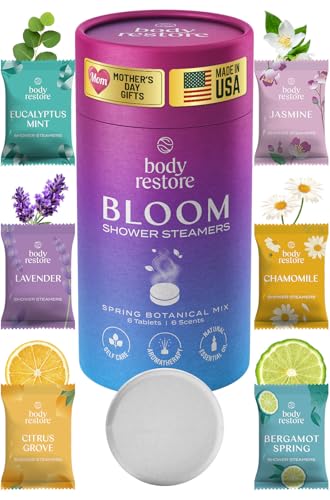 Body Restore Shower Steamers Aromatherapy 6 Pack – Mothers Day Gifts for Mom, Birthday Gifts for...
