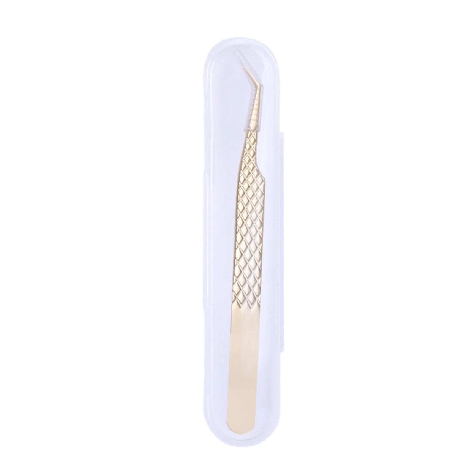 Netbiio Princess Clip Reliable Stainless Steel Eyelash Tweezers With Textured Grip For Various Environments Ergonomic Grip Stainless Steel Eyelash Tweezers