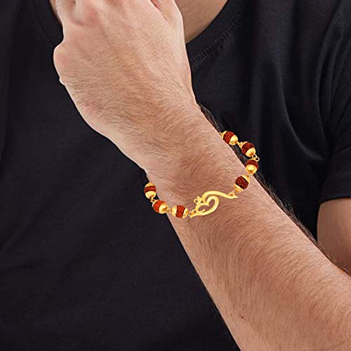 Image of Mahi Rudraksh Bracelet for Men (PABR1100420PR)