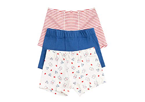 ORGANICKID Boys Organic Cotton Underwear GOTS Certified Kids Toddler Boxer Briefs Pack of 3