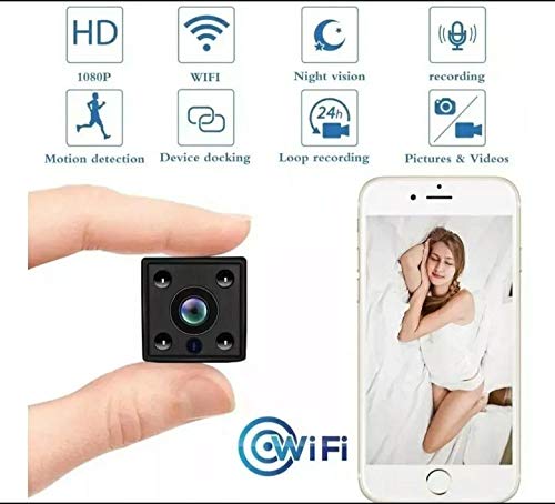 Câmera espiã oculta Fredi, 1080p HD Mini WiFi sem fio pequena babá eletrônica com visão noturna, det