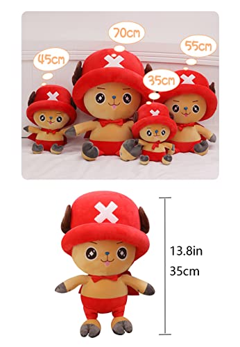 Boneco de pelúcia Tony Tony Chopper de pelúcia para fãs de anime, pelúcia macia, colecionável, 30 cm