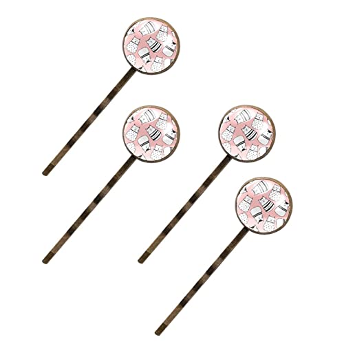 Épingles à cheveux chats mignons pour femme Lot de 4 barrettes