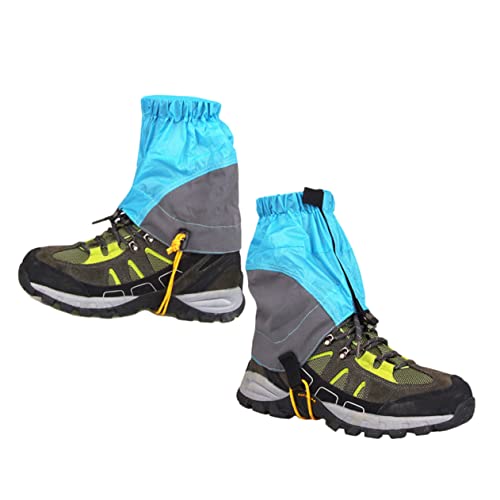 FOYTOKI Hunting Leg Gaiters for Hiking Low Ankle Waterproof Lightweight Adjustable Foot Covers for Outdoor Activities