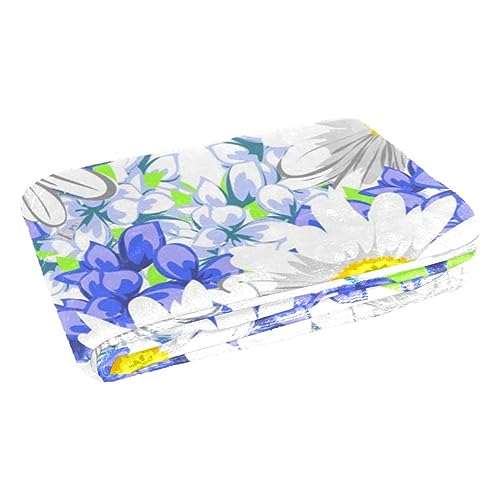 Couverture douce violette 150x100 cm pour lit et canapé