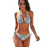 streeteaX Islamics Muslim Arabian Style Bikini Sets for Women String Bikini Underwear Summer Beachwear for Pool