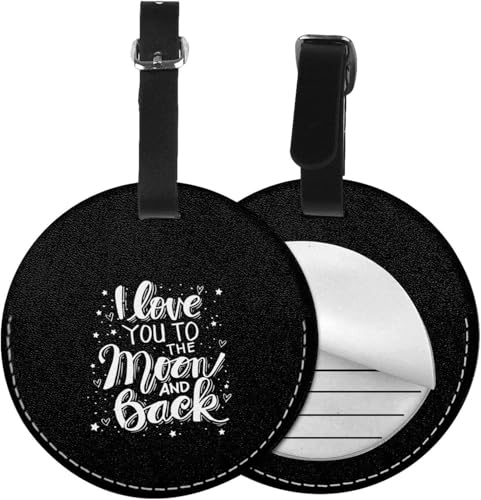 LDGSUPH I Love You to The Moon & Back Luggage Tags 2 pcs