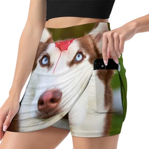 Jupe short de golf athlétique avec poche fonctionnelle pour femme