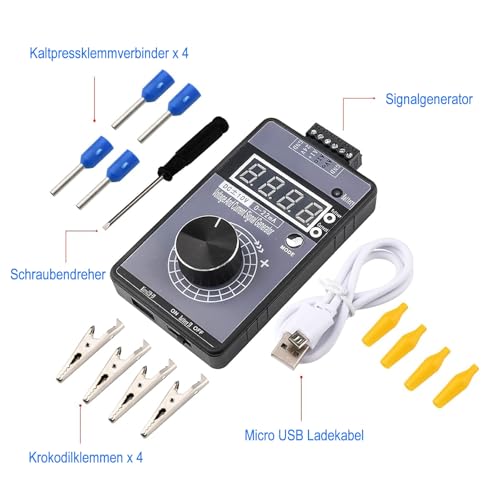 Handheld Digitaler Signalgenerator, 0-10V 0-22mA Einstellbare Spannungsstromsignalgenerator Analoger Simulator, Strom-Spannungs signal generator Stromspannung Analoger für SPS System Debugging