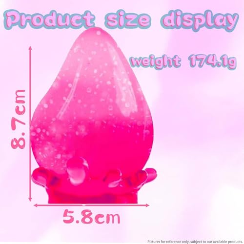 2 Packs Dream Squishy Drop Silicone Squishy Stress Ball for Adults & Kids - Sensory Fidget Toys for Autism, ADHD, Anxiety Relief - Squeeze Stress Relief Toys, Birthday Gifts (Blue & Pink) - Image 3