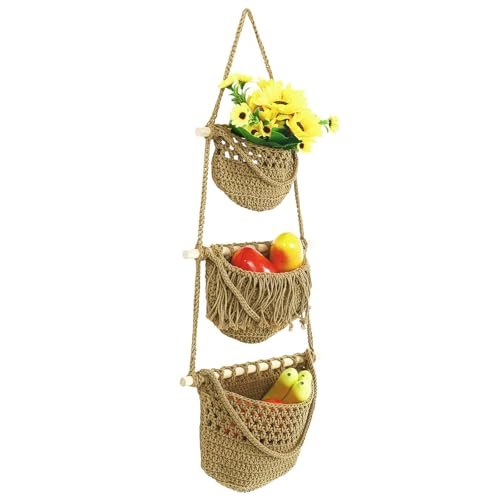 Cestas de pared para frutas y verduras Gadpiparty de gran capacidad 2