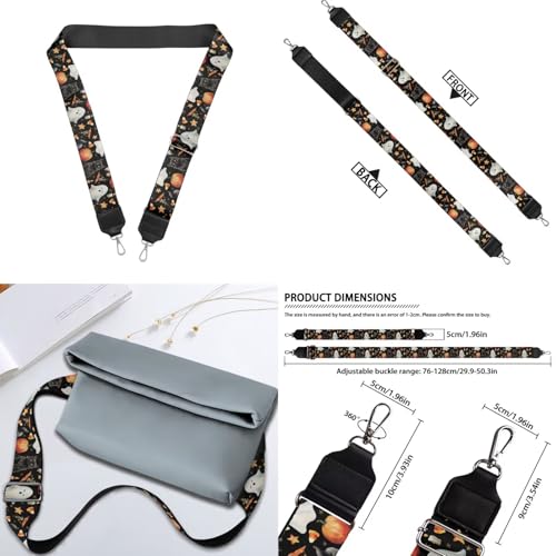 Image of Jeiento Replacement Shoulder Strap,2 Piece Set Guitar Style Handbag Crossbody Strap Adjustable Guitar Straps for Women Girls