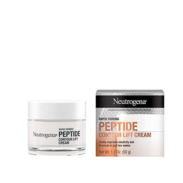 Neutrogena-Rapid-Firming-Peptide-Contour-Lift-Face-Cream-Moisturizing-Daily-Facial-Cream-to-visibly-firm-lift-skin-plus-smooth-the-look-of-wrinkles-Mineral-Oil-Dye-Free-17-oz Neutrogena Rapid Firming Peptide Contour Lift Face Cream, Moisturizing Daily Facial Cream to visibly firm & lift skin plus smooth the look of wrinkles, Mineral Oil- & Dye-Free, 1.7 oz