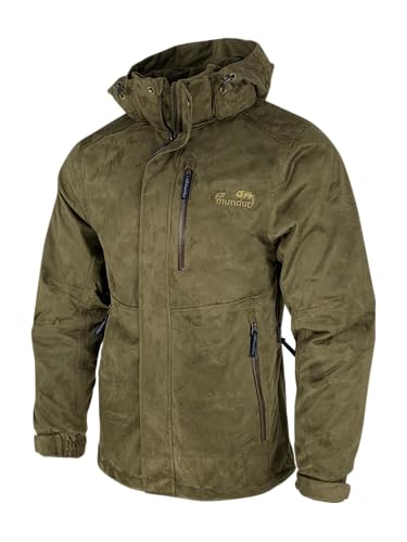 Full mundur Outdoorjacke Camo Jagdjacke Wanderjacke leichte Übergangsjacke winddichte Jacke wasserdichte Regenjacke atmungsaktive Funktionsjacke mit abnehmbarer Kapuze für Herren