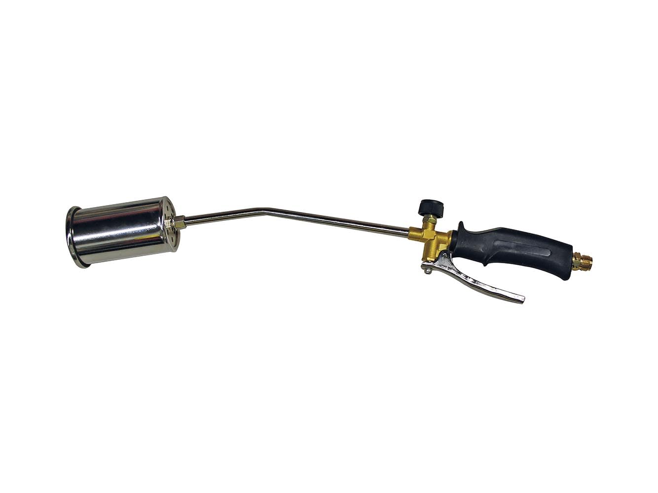Toolland Soplete, adecuado para soldadura profesional, descongelación y reparación de asfalto, incluye manguera de 1,5 m, de bajo consumo, flexible, confiable, longitud 60 cm, cabezal del quemador 6