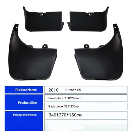 Guardabarros Citroen C5 2010 con protector de cejas rueda contra salpicaduras 4
