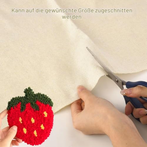Rairsky Mönchstoff (2 Stück, 50x50 cm) für Tufting und Punch Needle – Bild 5