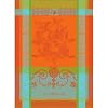 Garnier Thiebaut French Jacquard Kitchen Towels Les Abricots Orange