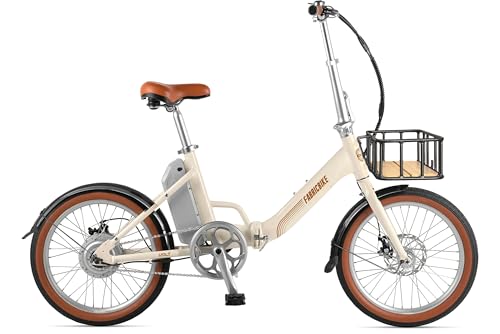FabricBike Volt - Bicicleta Electrica Plegable, Bici Electrica Adulto 20 Pulgadas, Ebike, Motor de 250W, 36V 10Ah Batería Extraíble, Velocidad 25KM/H (Light Sand Plus)