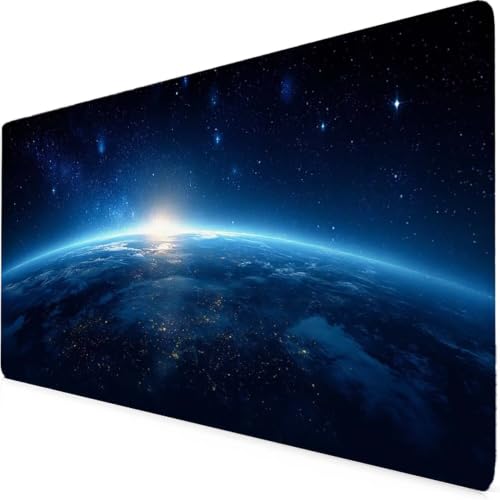 Tapis de souris XXL ciel étoilé 60x30 cm bleu antidérapant