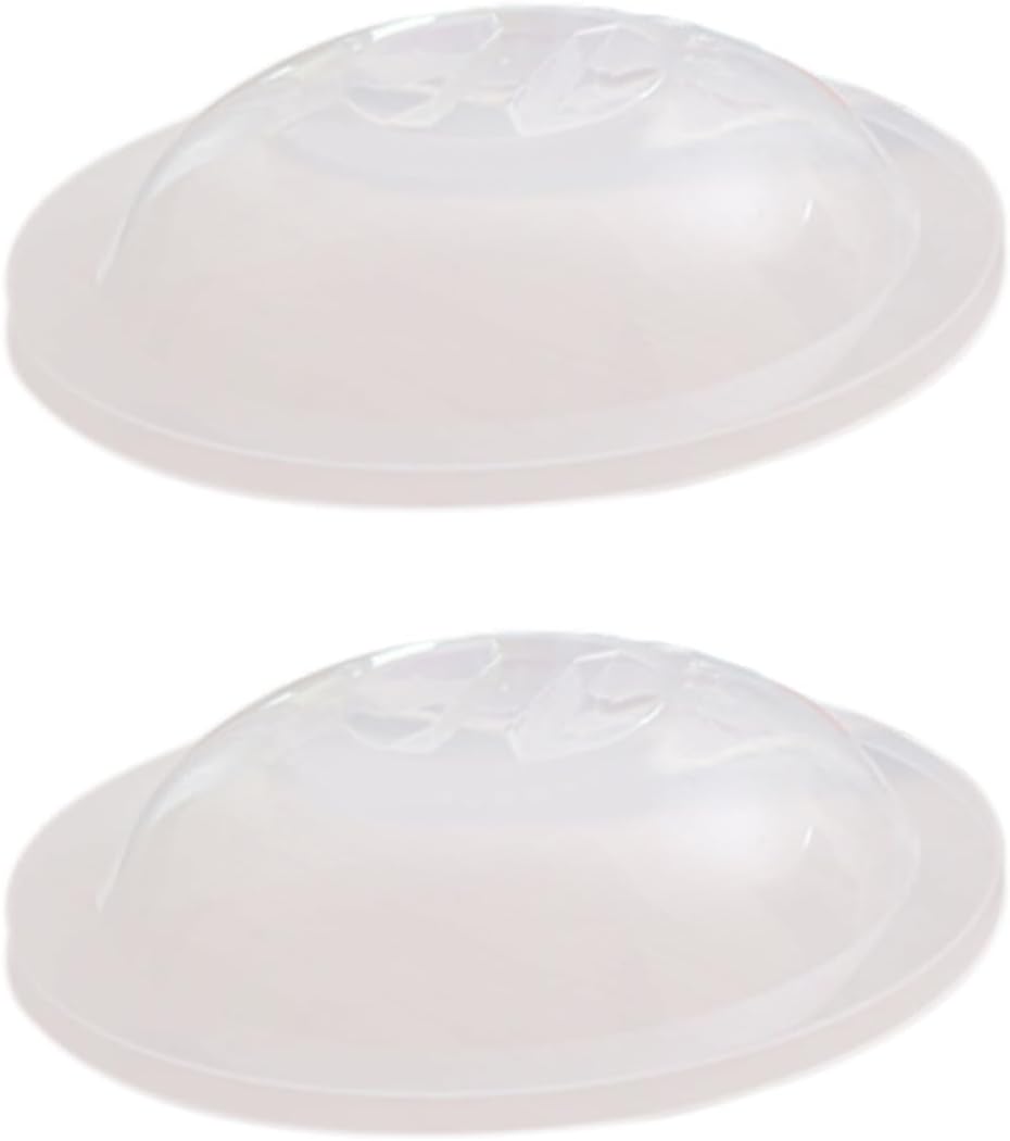 2pcs Microwave Food Cover for Foods and Cups, White Pp Material with Steam Vent Holes, Heat-resistant and Spray-proof Lid for Microwave Oven and Serving Protection