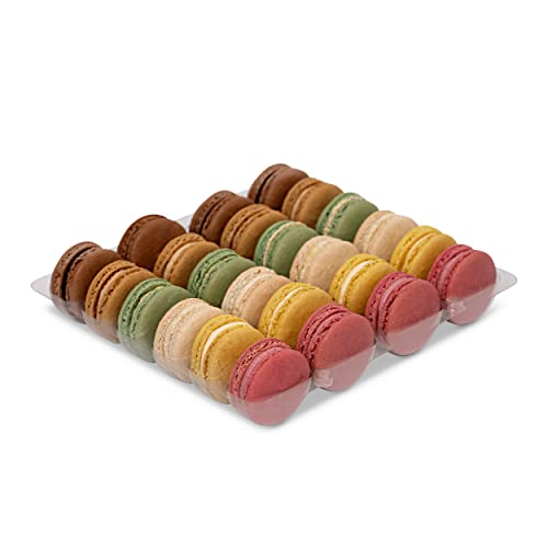 mademoiselle macaron Classic Macaron Tray Tray of 24 Macarons in 6 Flavours