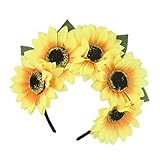 Tocado de girasol: al usarlo, te volverás sobresaliente y atractiva, tocado con foto