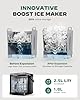 Silonn Ice Maker Countertop with Expandable 2.5L Ice Basket & 1.8L Water Tank, 9 Bullet Ice Cubes in 6 Mins, Portable Ice Maker with LED Touch Control, Self-Cleaning, 2 Ice Sizes for Home Kitchen