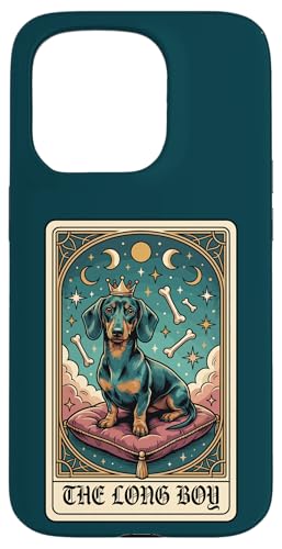 Regal Dachshund �^���b�g�J�[�h �����O�{�[�C �h�N�V�[ �h�b�O�A�[�g �X�}�z�P�[�X iPhone 15 Pro �p