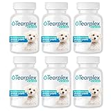 tearplex Tear Stain Remover for Dogs and Cats | Natural Supplement Suitable for All Breed Types | Pet Tear Stain Remover Powder | Made with Natural Ingredients | Beef Flavored - 6 Pack
