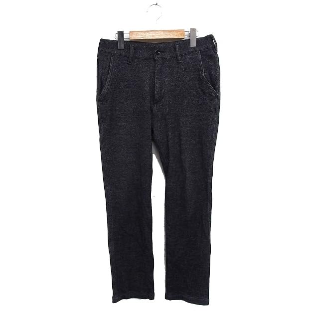 ジャーナルスタンダード レリューム JOURNAL STANDARD relume ツイード ストレッチ ストレート パンツ M チャコールグレー FT24 メンズ