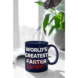 Funny Fathers Day Coffee Mug | Best Farter Ever Coffee Cup - Funny Fathers Day Mugs from Son Daughter Kids | Cool Christmas Presents Fun Birthday Gag Gifts (WGF Blue) Funny Fathers Day Coffee Mug Best Farter Ever Coffee Cup Funny Fathers Day Mugs from Son Daughter Kids Cool Christmas Presents Fun Birthday Gag Gifts WGF Blue