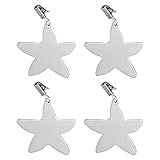 COSMOS Set of 4 Stainless Steel Starfish Shaped Table Cover Tablecloth Weights (Starfish)