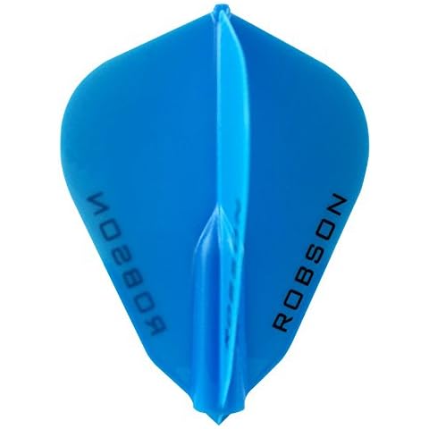 PerfectDarts 1 x Set Robson Dart Flights FANTAIL Blue Cover